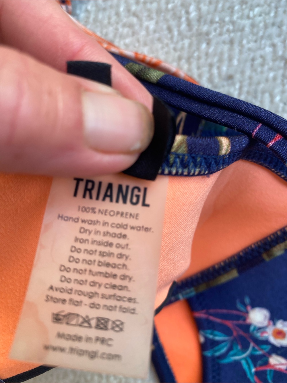 NWOT Triangl Neoprene Floral Bikini 👙 - Picture 4 of 12